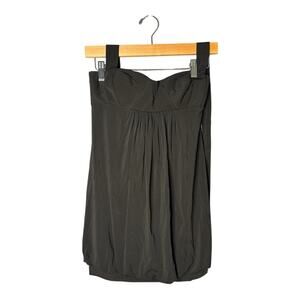 BCBG MaxAzria Black Halter Bubble Dress Sweetheart Neckline Size XS